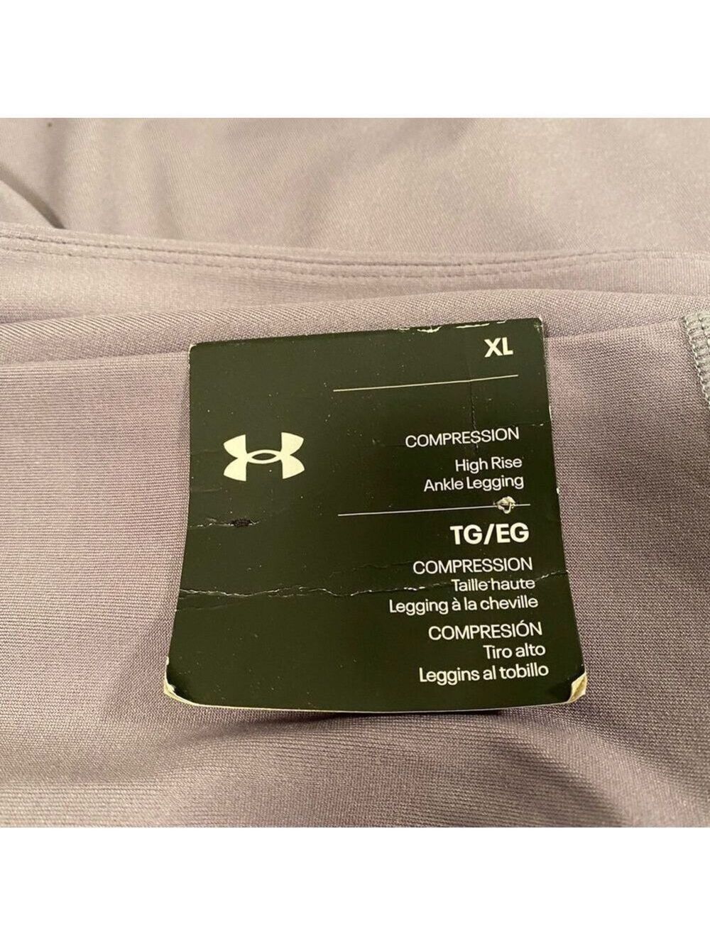 Under Armour Dusty Mauve High Rise Leggings NWT XL - Picture 3 of 5
